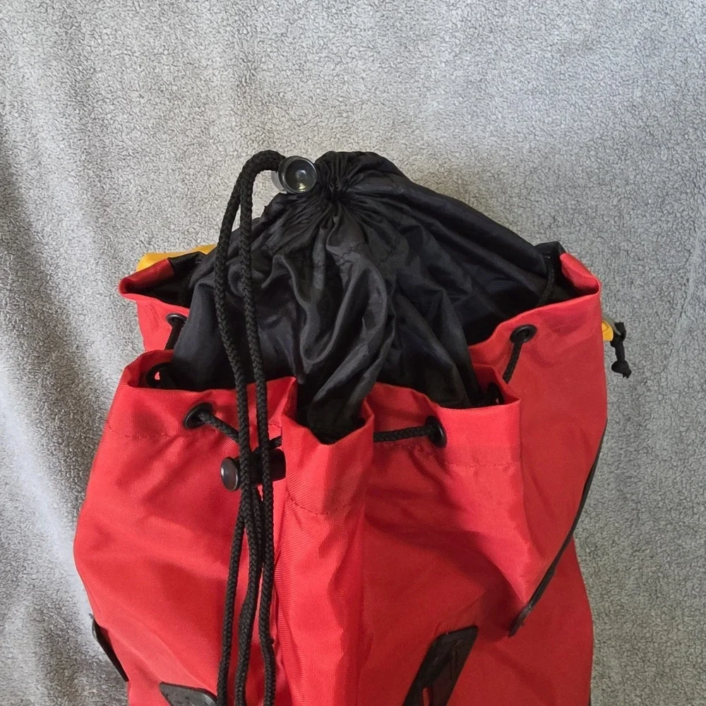 Vintage Kelty Mocking Bird Backpack Soft Pack Nylon Hiking Trekking Camping Red